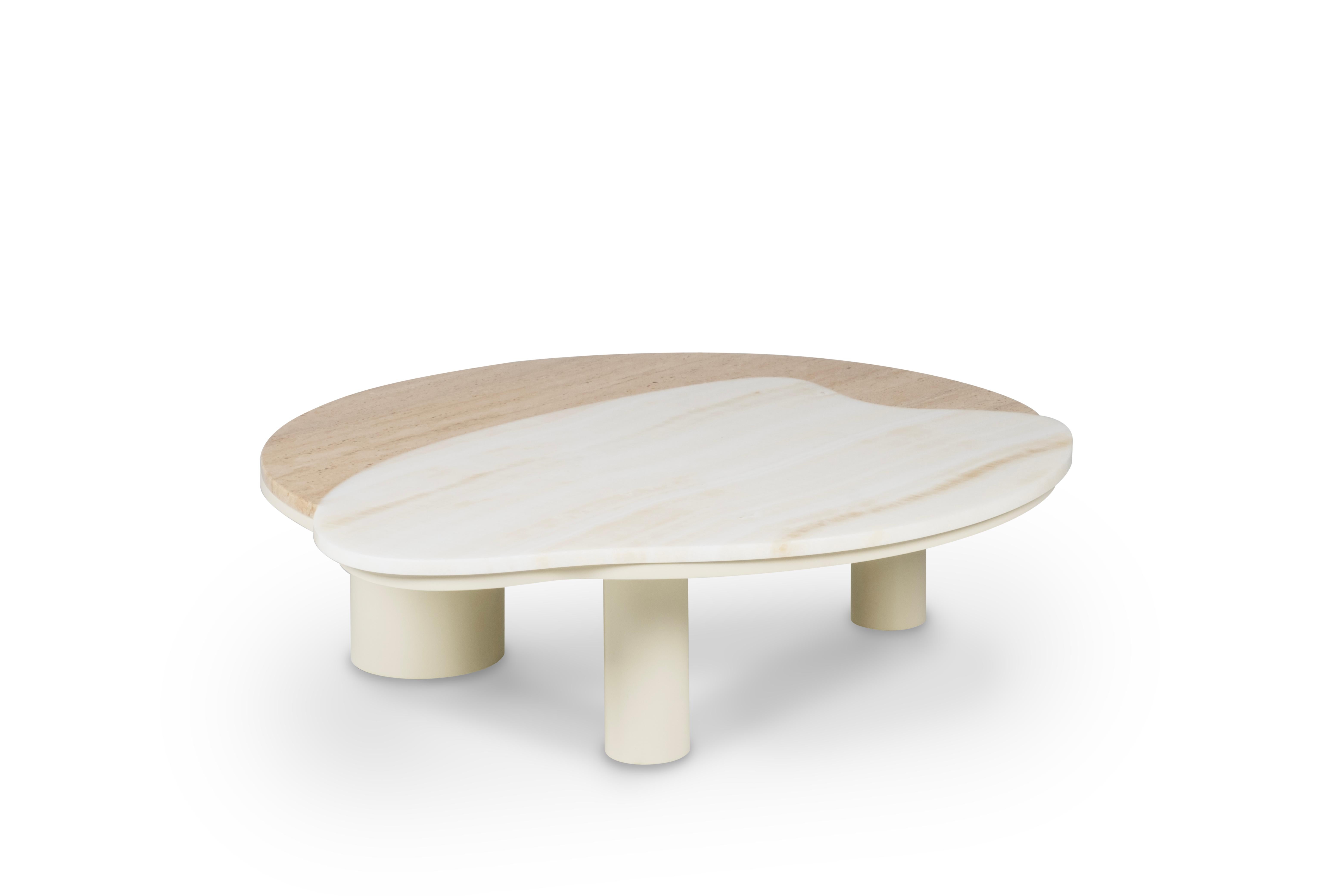 Modern Bordeira Coffee Tables, Onyx Travertine, Handmade Portugal by Greenapple In New Condition For Sale In Lisboa, PT