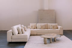 Modern Bordeira Miel Onyx and Brass Nesting Coffee Table, Handmade by Greenapple