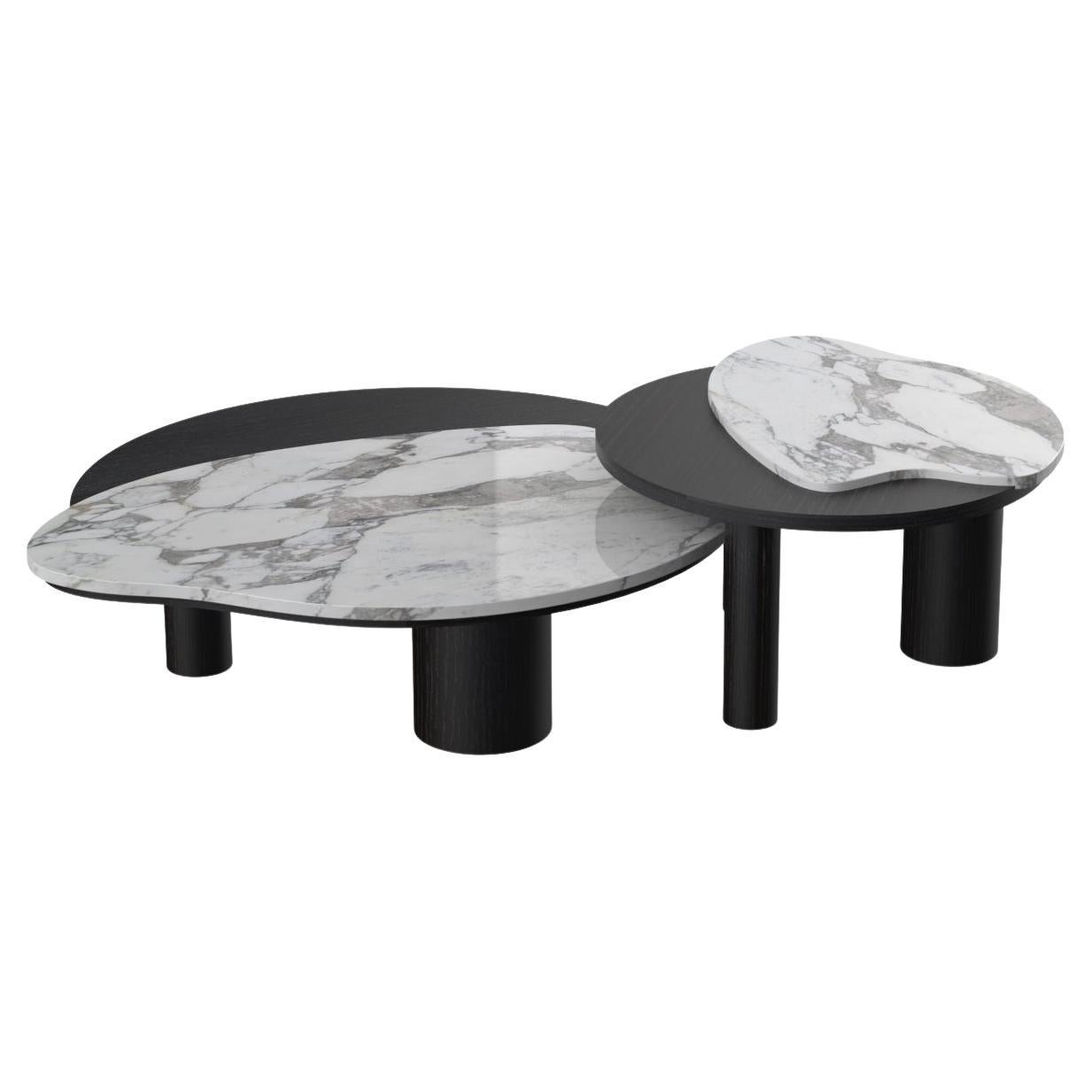 Modern Bordeira Nesting Coffee Table, Marble, Handmade in Portugal by Greenapple