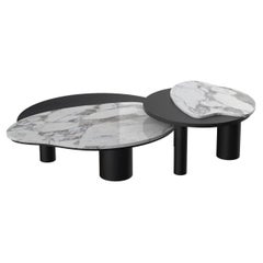 Moderner Bordeira Nesting Couchtisch, Marmor, handgefertigt in Portugal von Greenapple