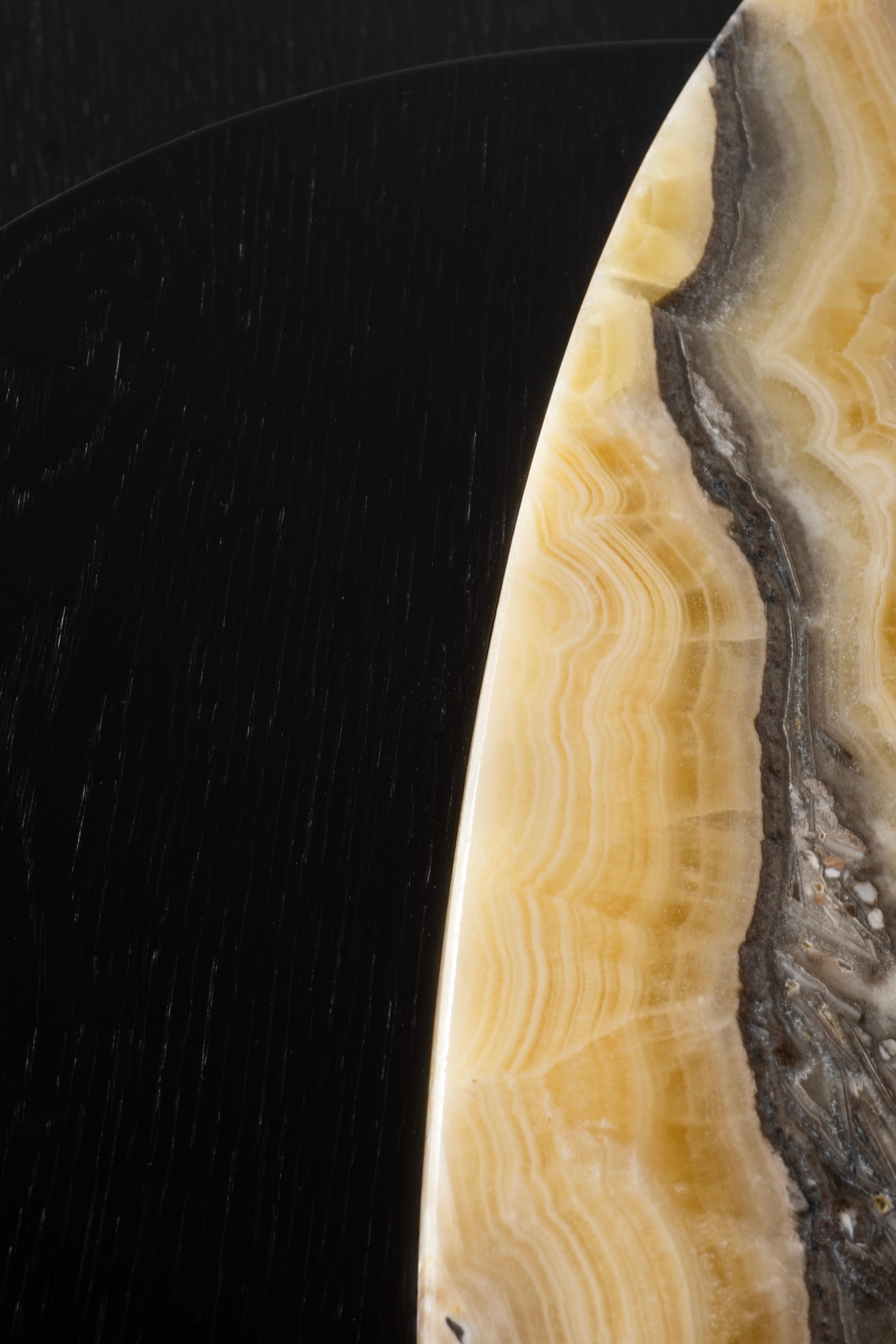 Modern Bordeira Nesting Coffee Tables, Nilo Onyx, Handmade Portugal Greenapple For Sale 4