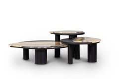 Modern Bordeira Nesting Coffee Tables, Nilo Onyx, Handmade Portugal Greenapple