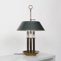 Modern Bouillotte-style Brass Table Lamp by Th. Valentiner, 1960s, Denmark