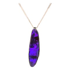Modern Boulder Opal Pendant Circa 1990s