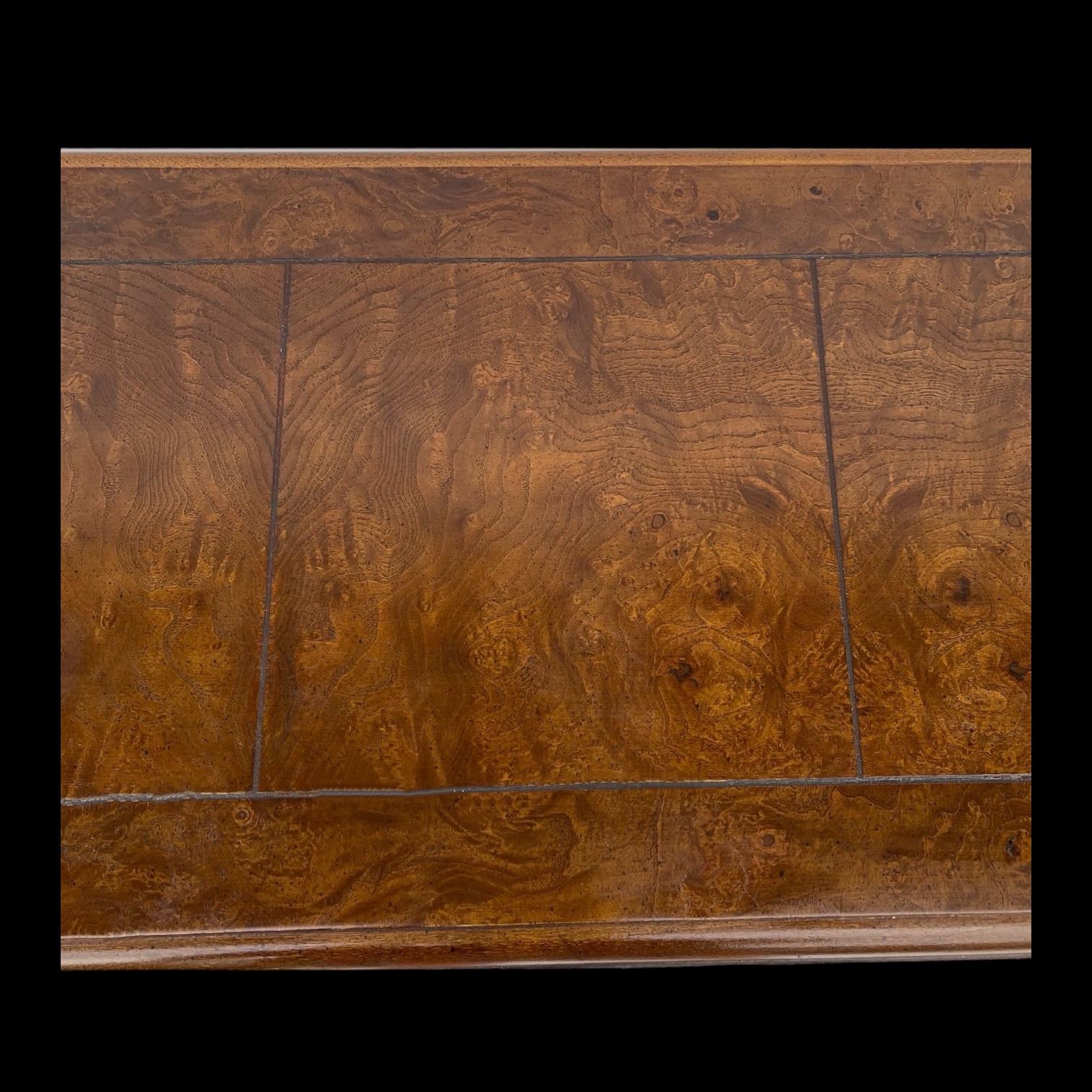 Americano Tavolo Console Moderno in Ottone e Burlwood Parsons di Founders Ed in vendita