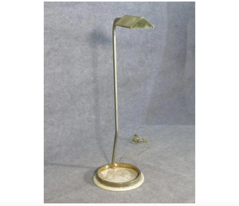 Modern Brass and Marble Floor Lamp For Sale 1