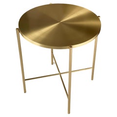 Modern Brass Bronze Coffee Side Coctail Table by Ruda Studio