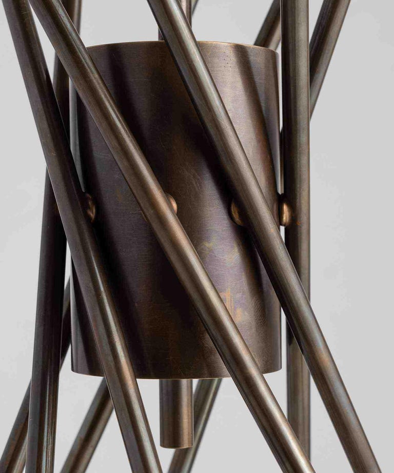 Modern Brass Chandelier, Italy 21st Century For Sale 2