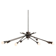 Modern Brass Chandelier, Made in Italy