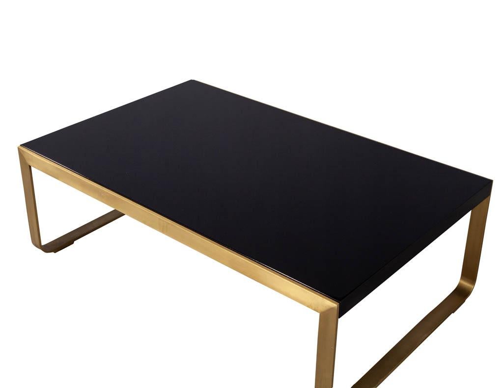 Modern Brass Cocktail Table by Baker Furniture 1