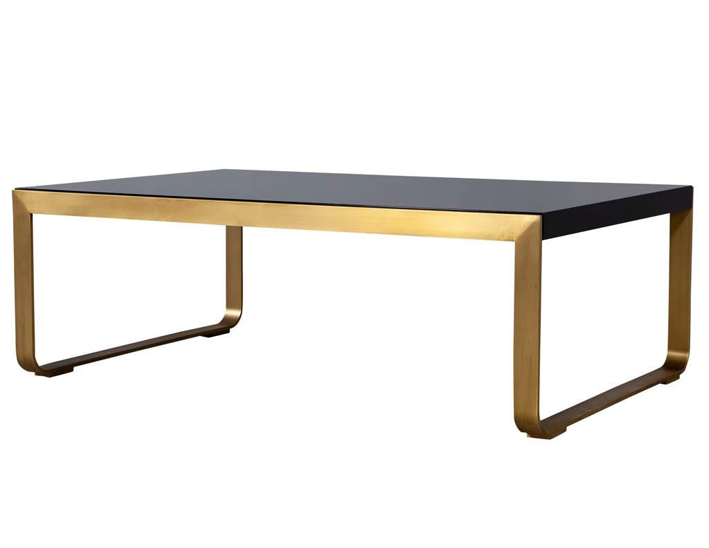 Modern Brass Cocktail Table by Baker Furniture 2