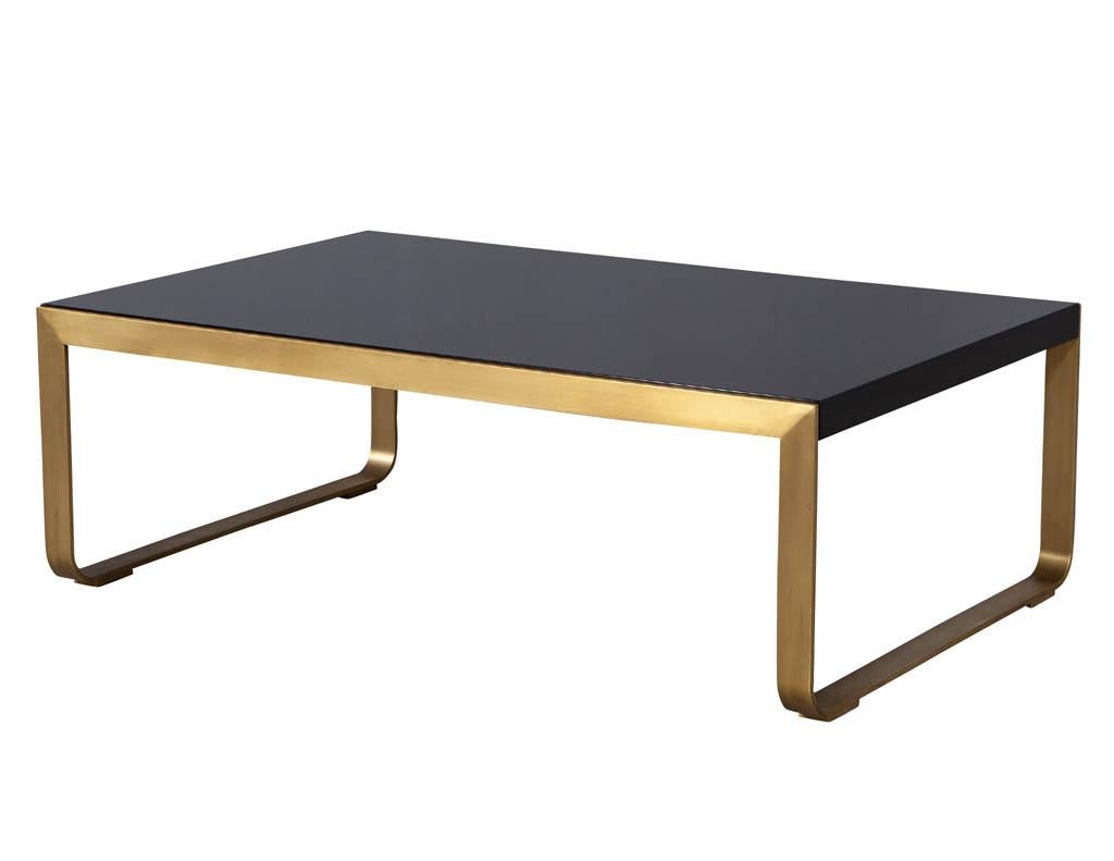 Modern Brass Cocktail Table by Baker Furniture 3