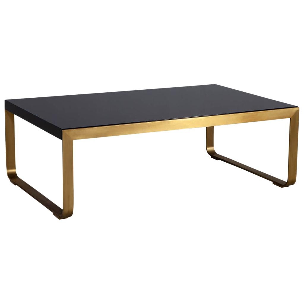 Modern Brass Cocktail Table by Baker Furniture