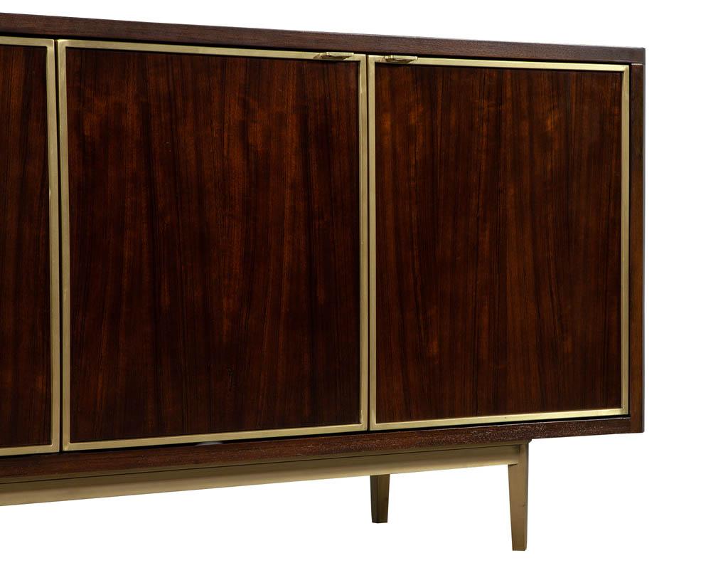 Modern Brass Detailed Sideboard Buffet Credenza 3