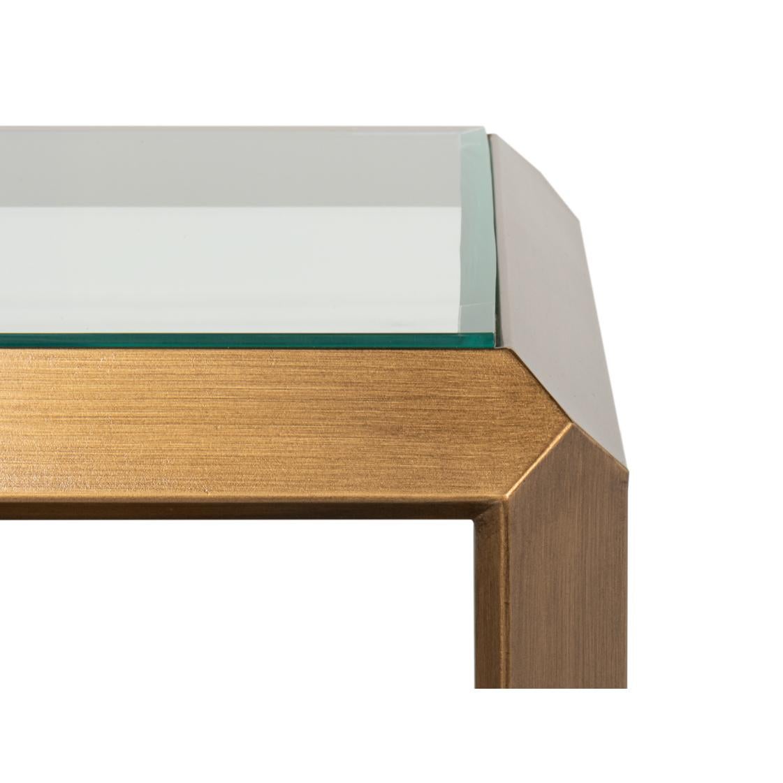 Asiatique Table d'appoint moderne en laiton en vente