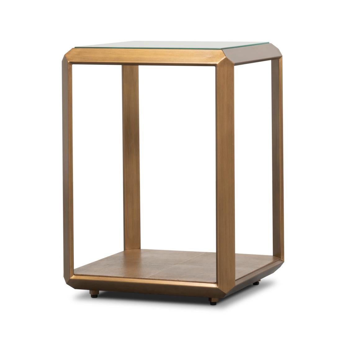 Métal Table d'appoint moderne en laiton en vente