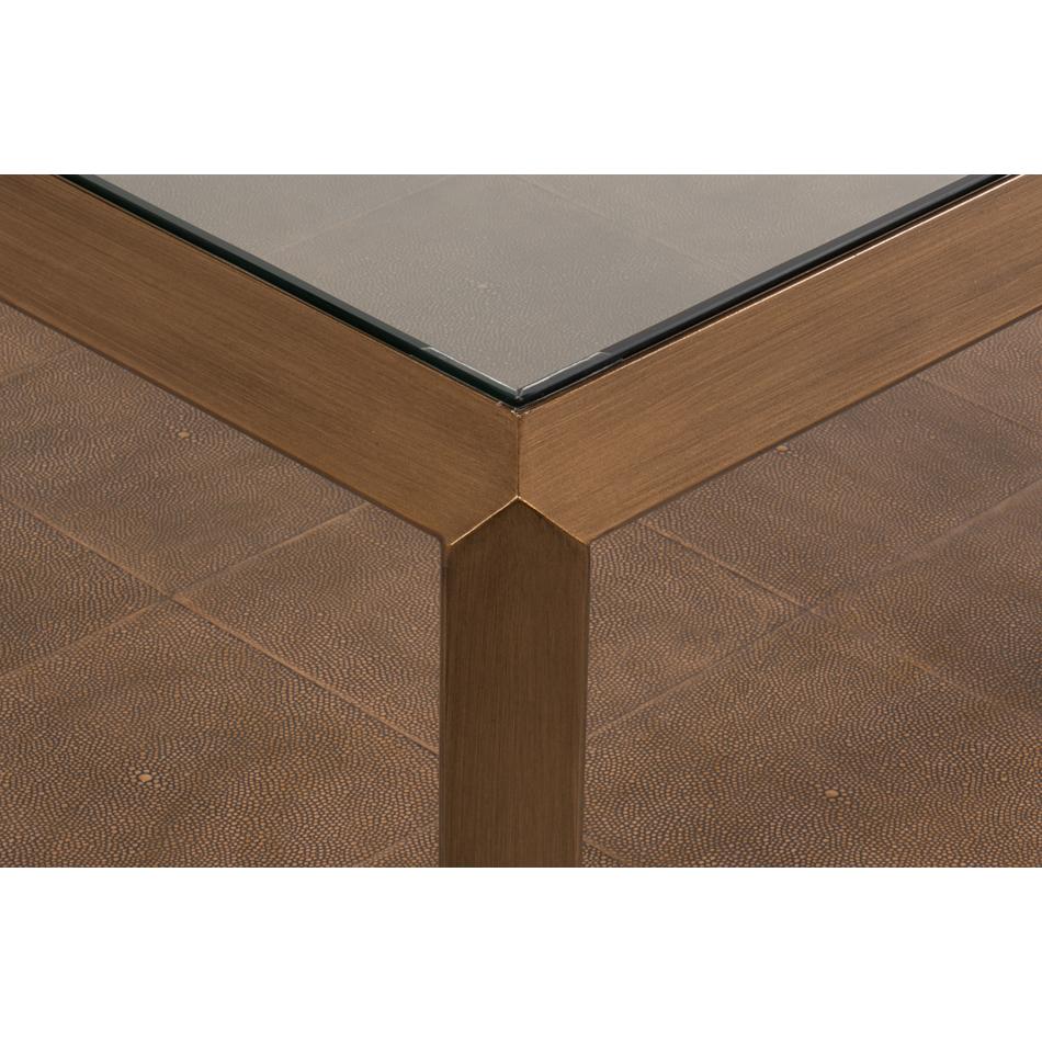 Table basse moderne en laiton en vente 3