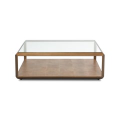 Table basse moderne en laiton