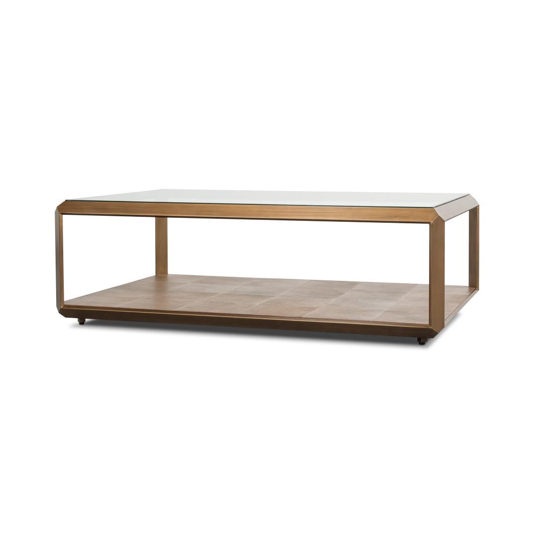 Table basse moderne en laiton en vente 1