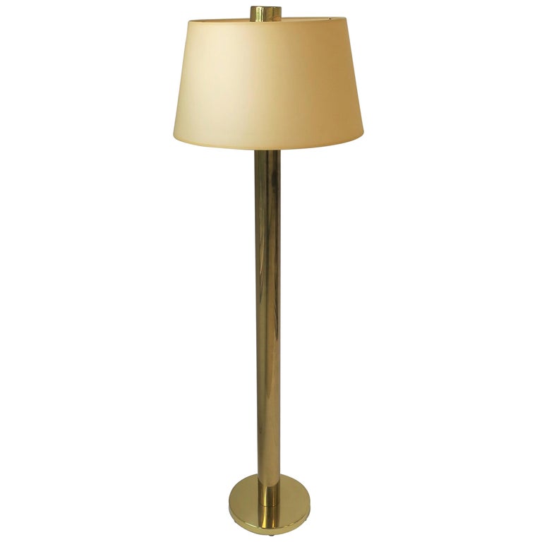 Modern Brass Floor Lamp By Koch And, Modern Brass Floor Lamp