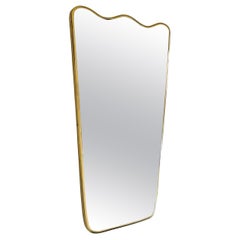 Moderno. Specchio in ottone in stile italiano Paolo Buffa