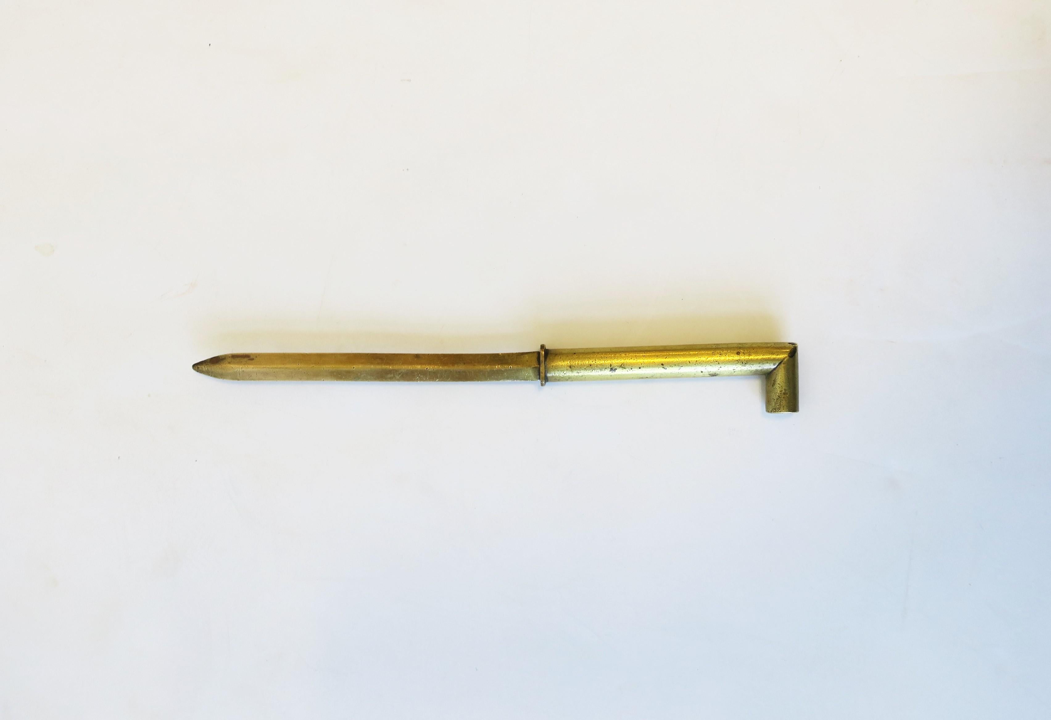 brass letter opener antique
