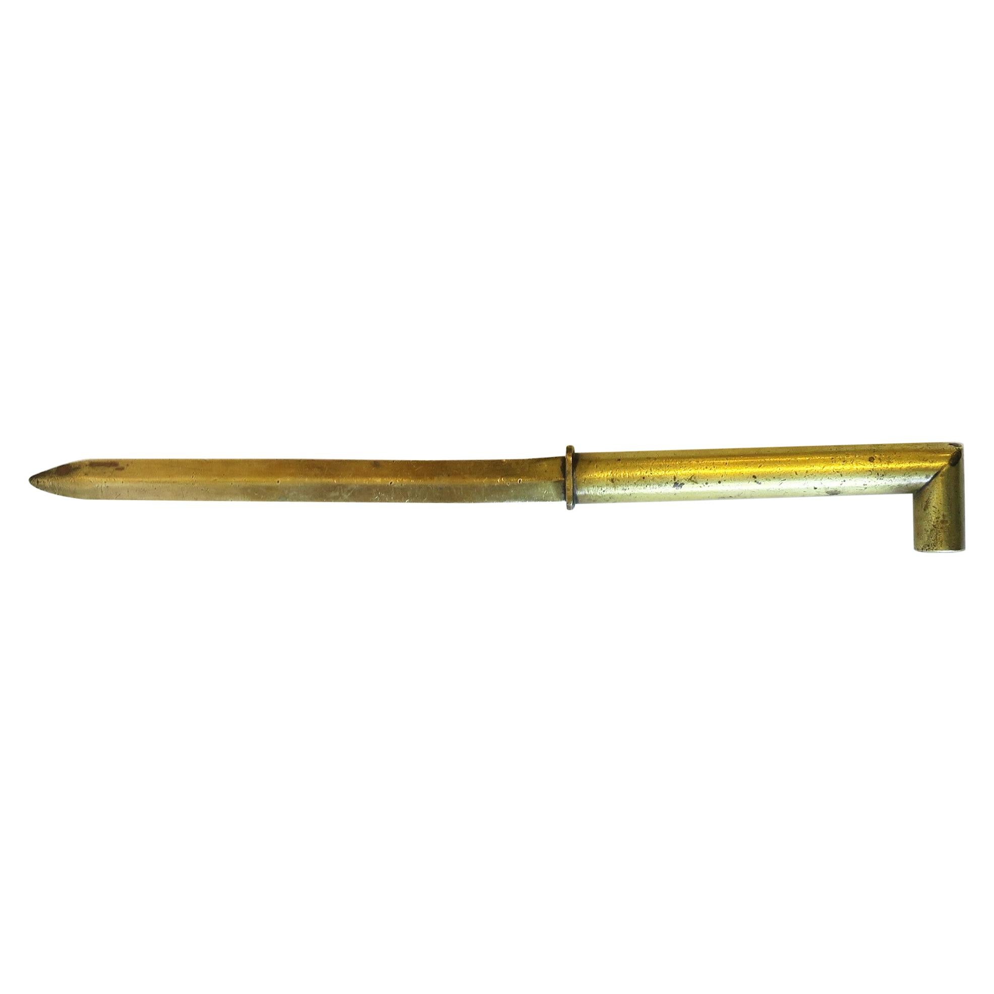 Modern Brass Letter Opener