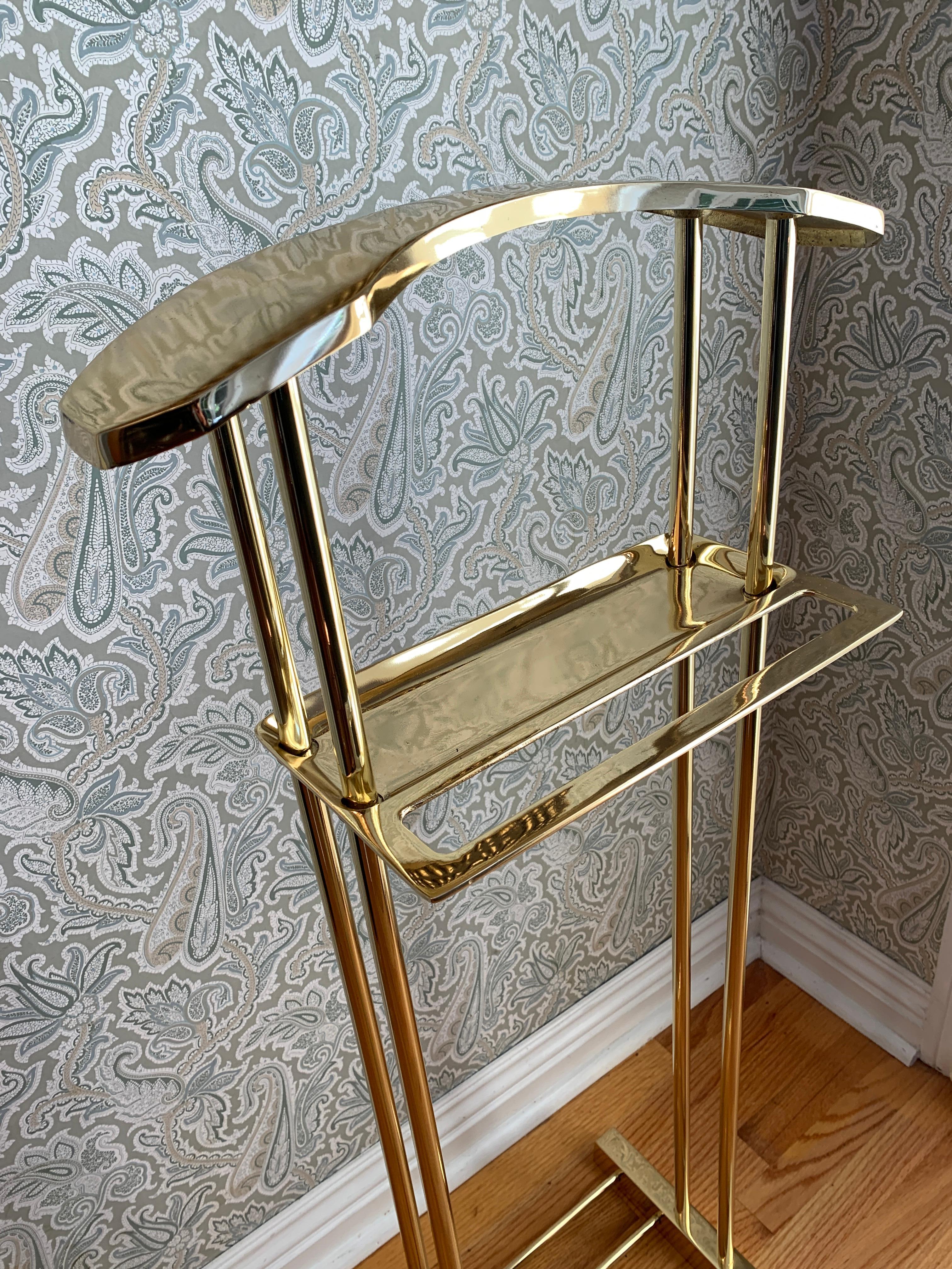 Modern Brass Valet In Good Condition In Los Angeles, CA