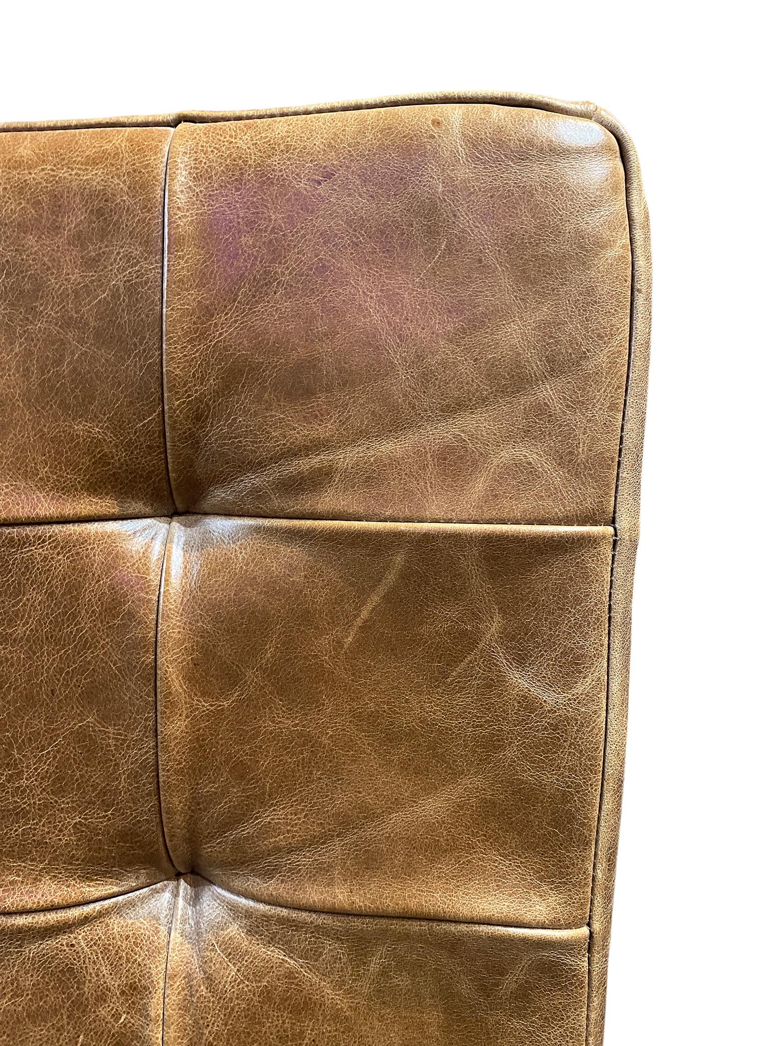 Chaise longue basse moderne en cuir Brown de Fernando Jaeger en vente 2