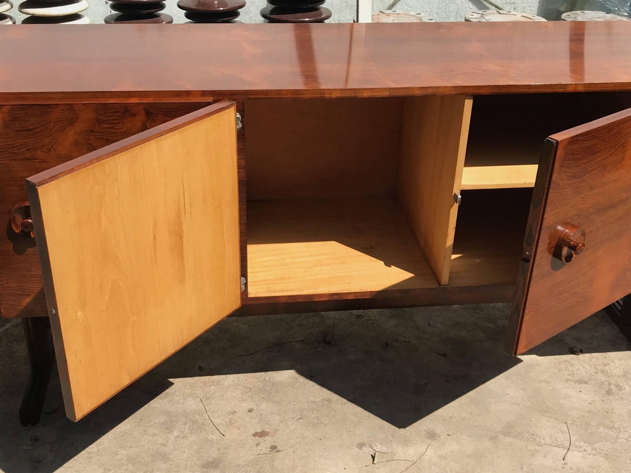 Modern Brazilian Sideboard Made of Rosewood 