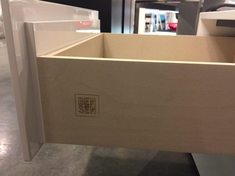 Minimal Italian Modern Brix Modular Stacking Drawer System Dresser Set