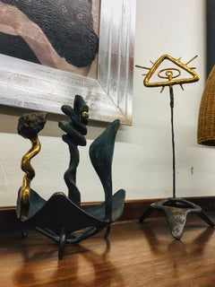 Modern Abstract Bronz Sculpture "Eye of Providence"