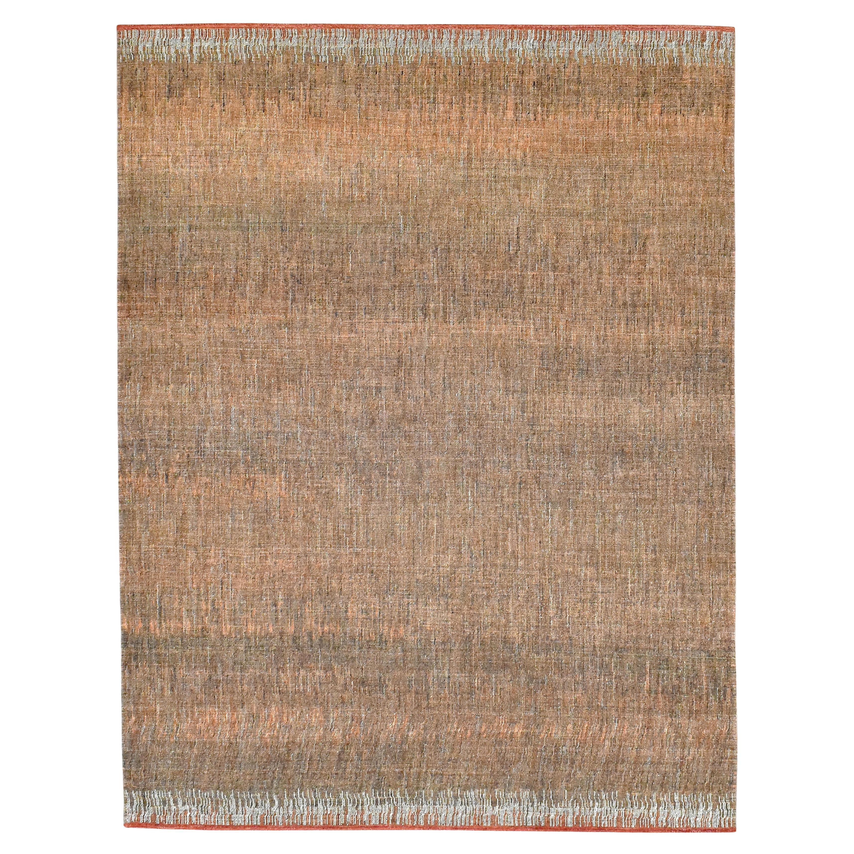 Modern Bronze und Braun Handgeknüpfter Wollteppich 9
3
x12
1