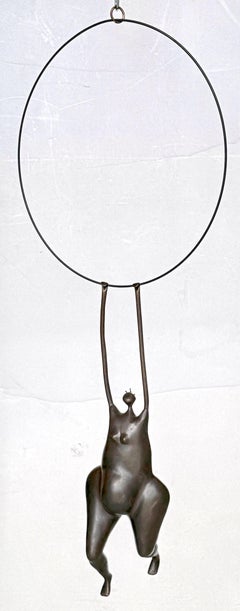 Modern Bronze "Balancing Woman" (Mujer Equilibrista), Style Abigail Varela