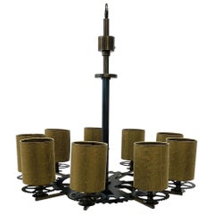 Lustre moderne en bronze représentant des ferrures par Sigma L2, Italie, Simone Granchi