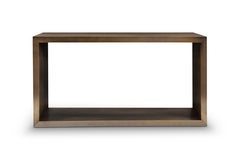 Modern Bronze console table designed by American designer Greg Sheres. In stock