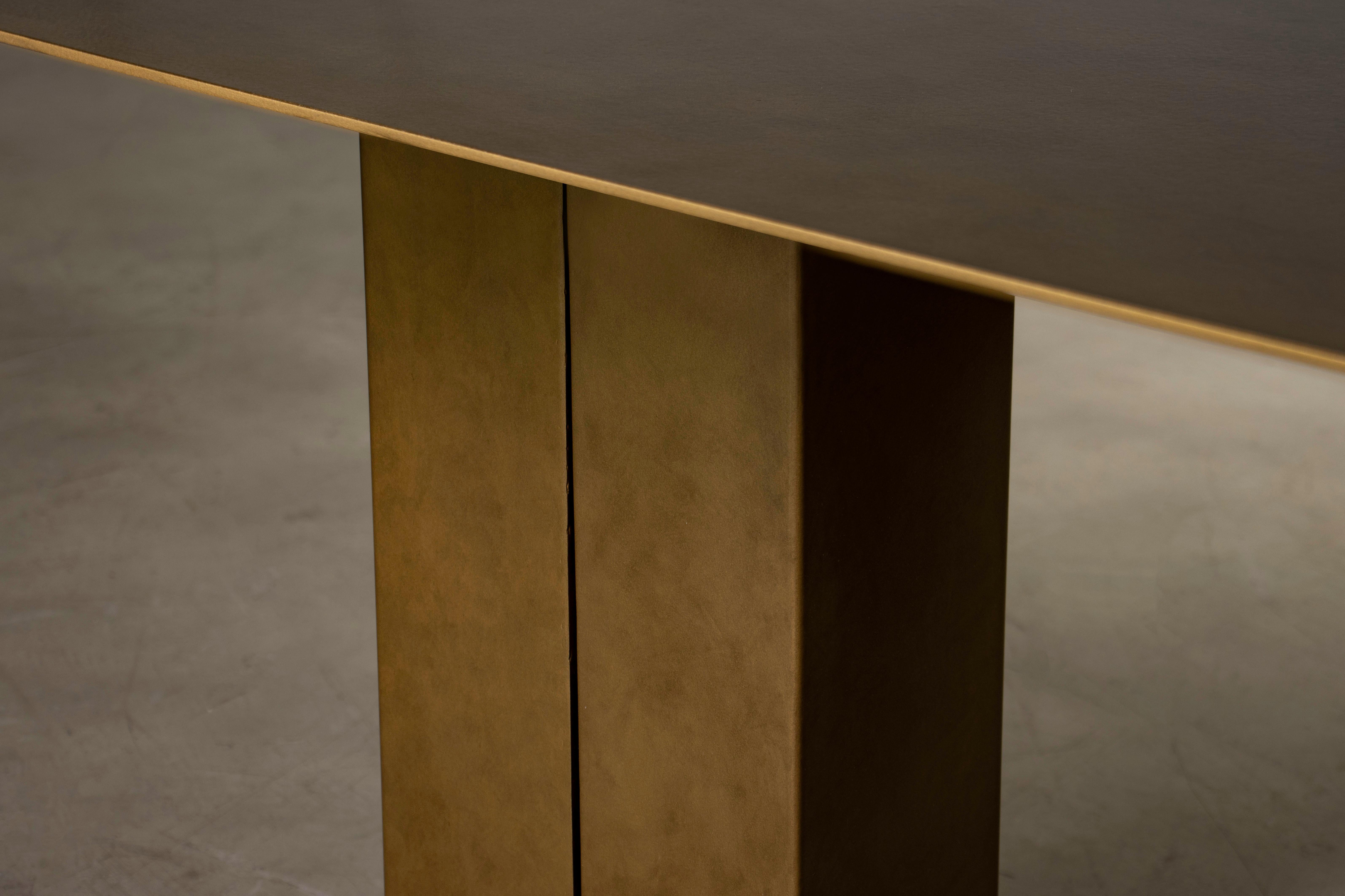 Modern Bronze Customizable Dining Table from Costantini, Alonzo For Sale 2