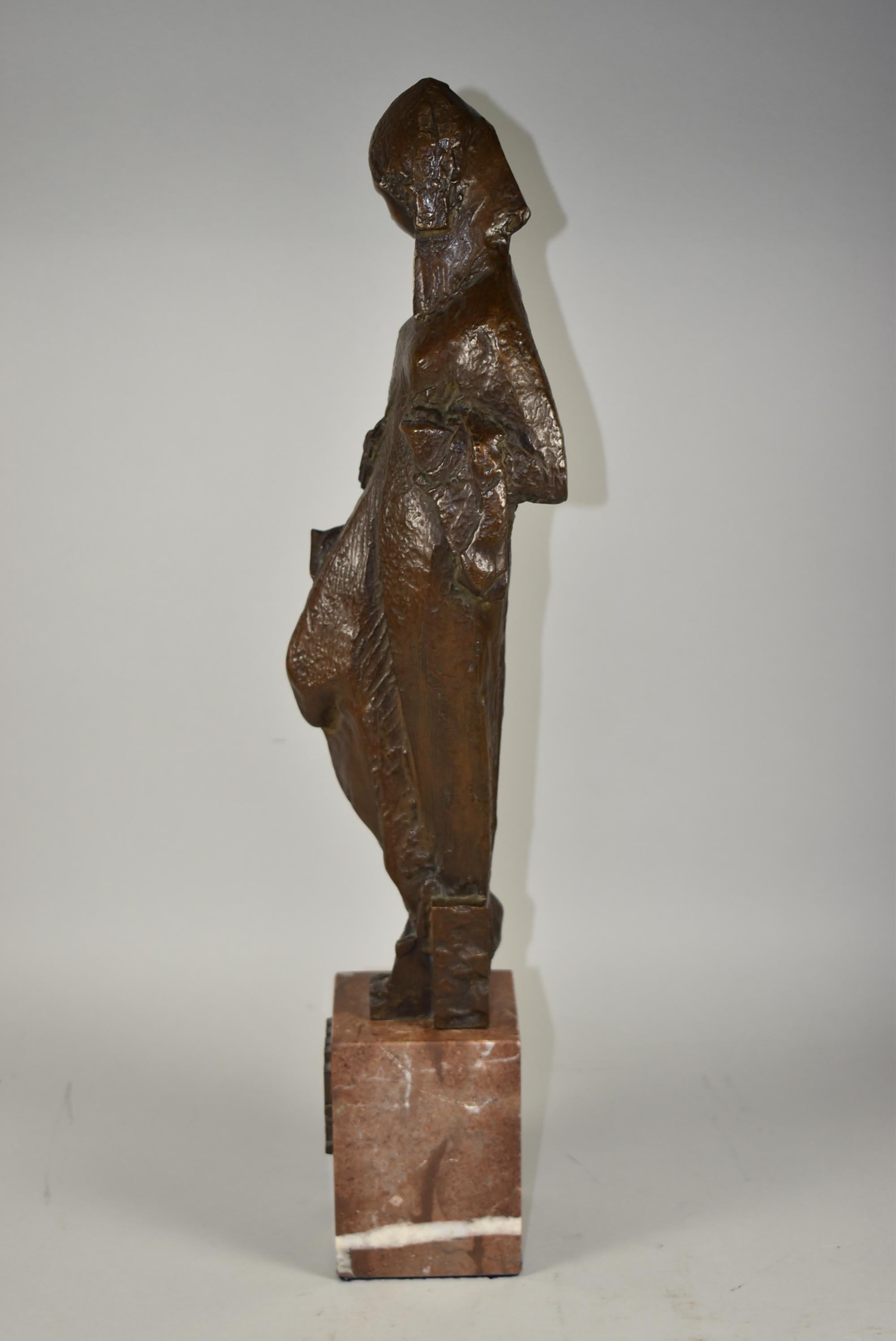 Inconnu Sculpture féminine figurative moderne en bronze de Jan Hanna « Kalli Ope » en vente