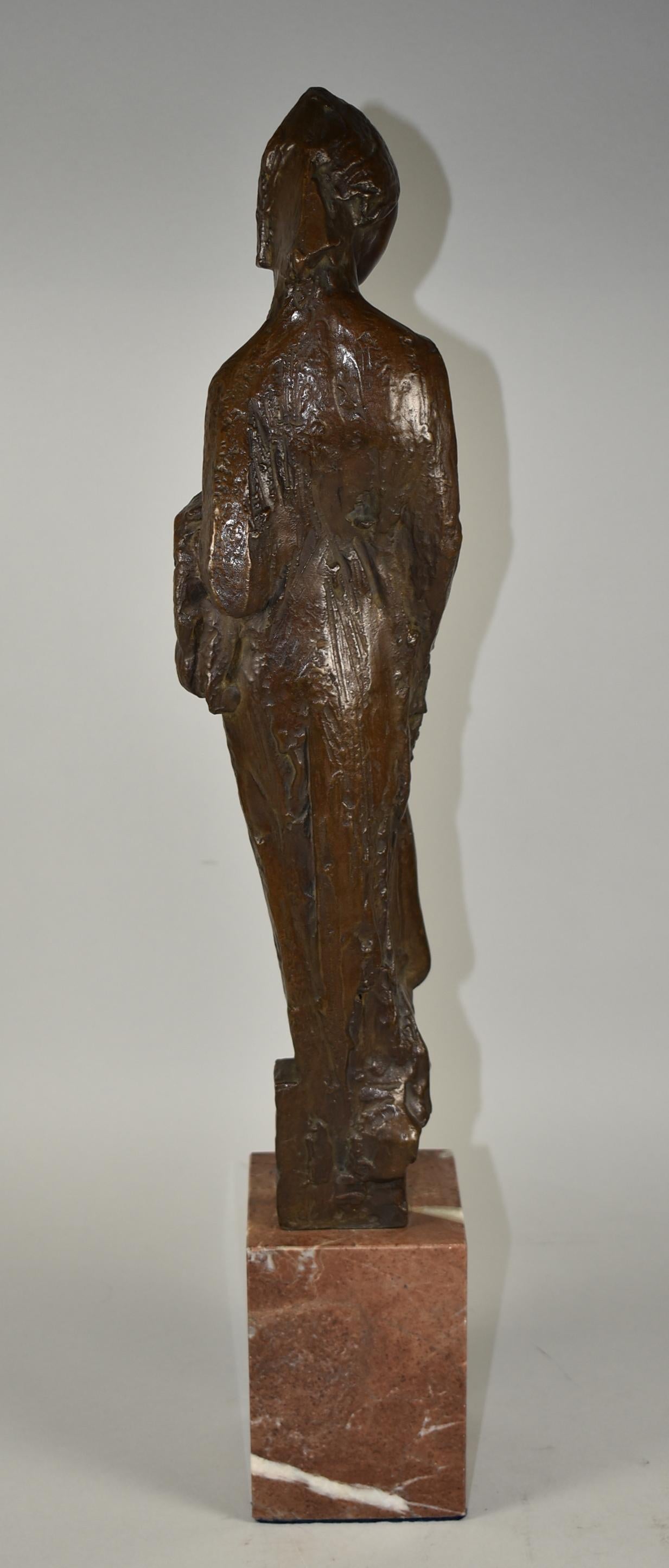 Sculpture féminine figurative moderne en bronze de Jan Hanna « Kalli Ope » Bon état - En vente à Toledo, OH