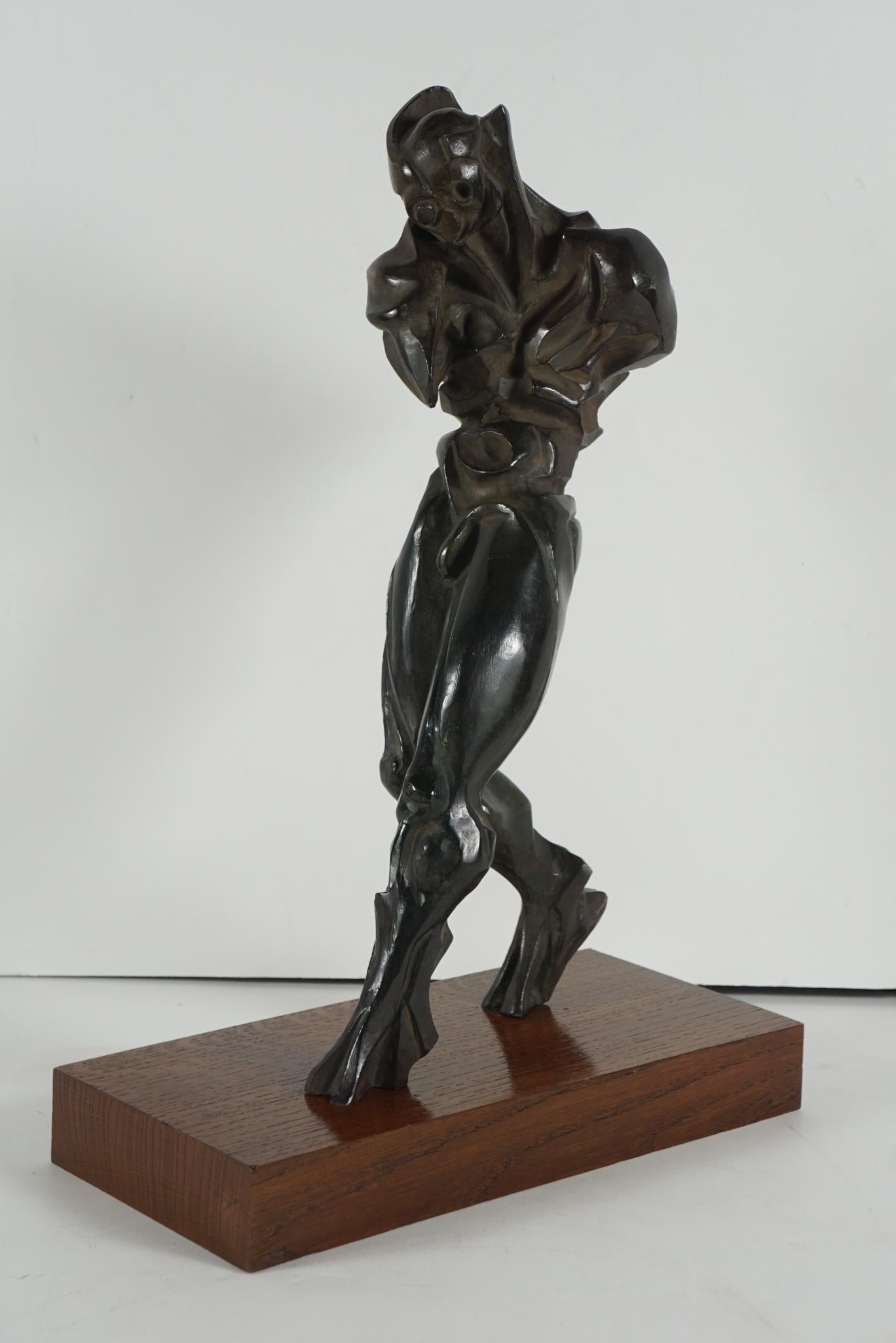 Modern Bronze Figure by Manuel Fernandez For Sale 3