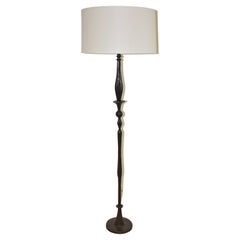 Modern Bronze Floor Lamp in the Style of Giacometti 