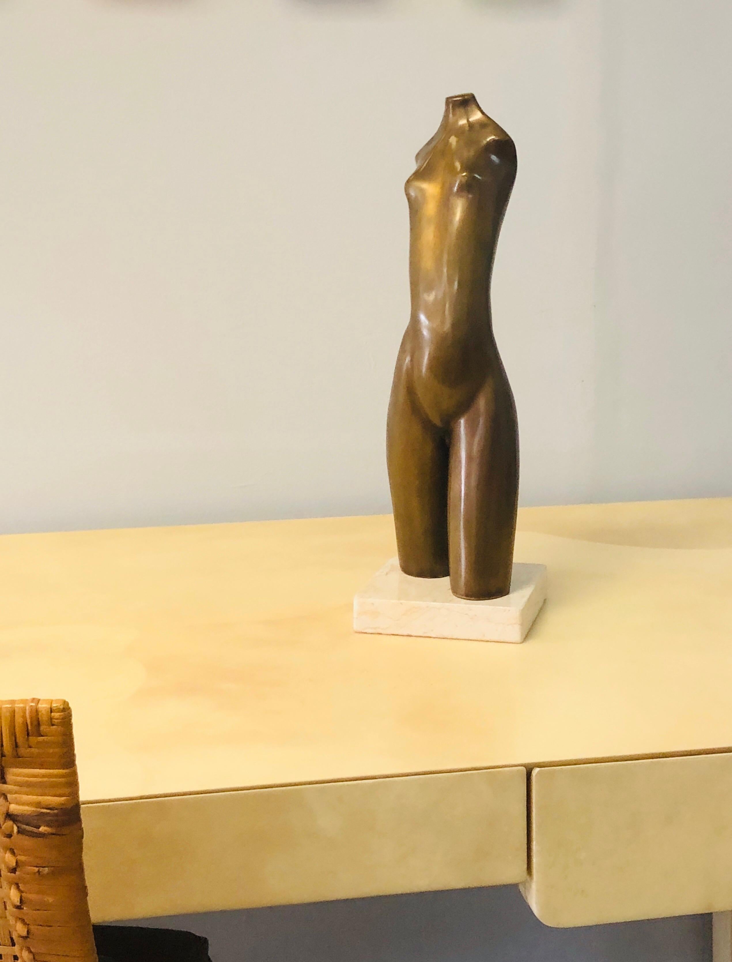 Modern Bronze Nude Sculpture by Hagar In Good Condition In Miami, FL