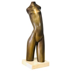 Modern Bronze Nude Sculpture by Hagar