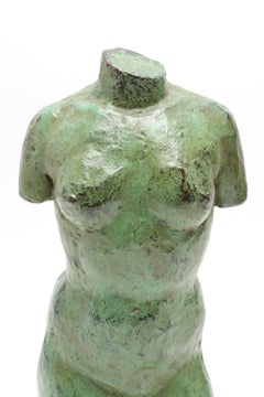 Modern Bronze Nude Torso Sculpture