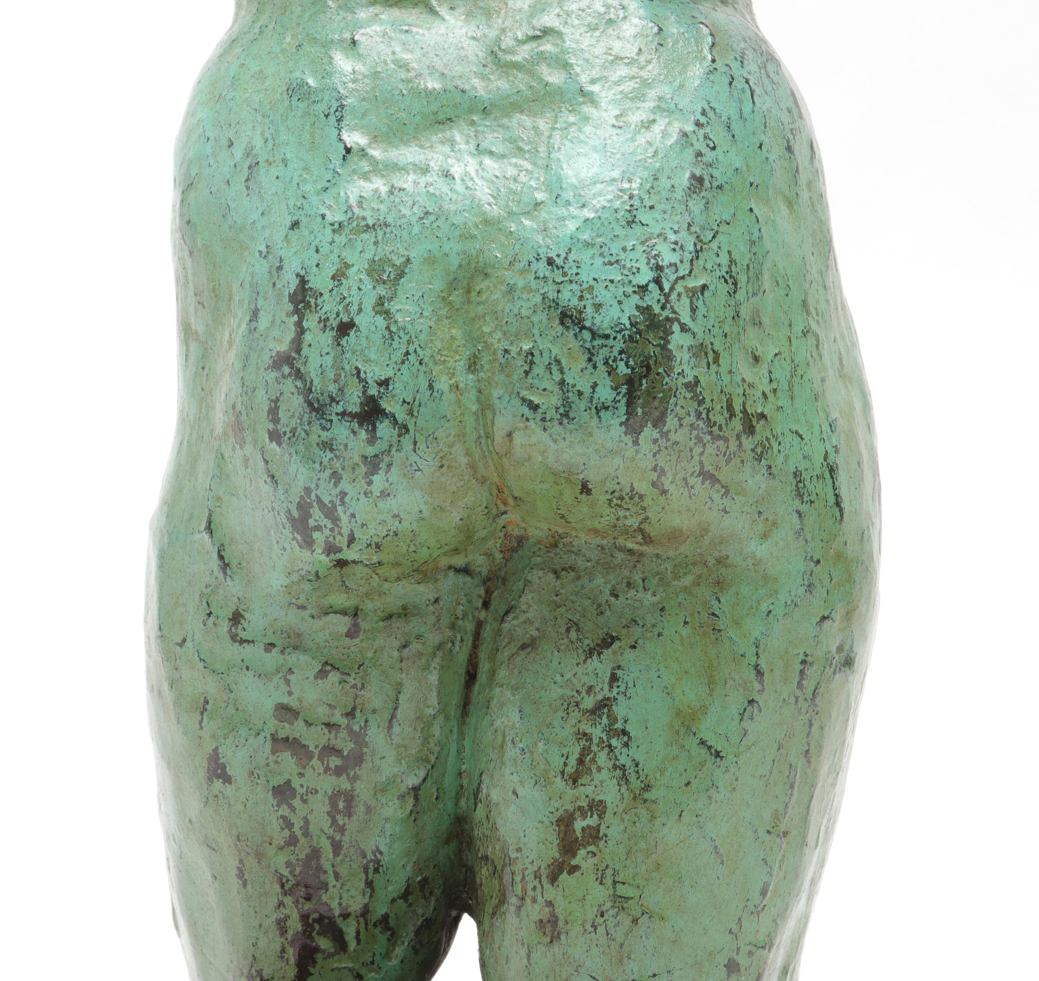 20th Century Modern Bronze Nude Torso Sculpture