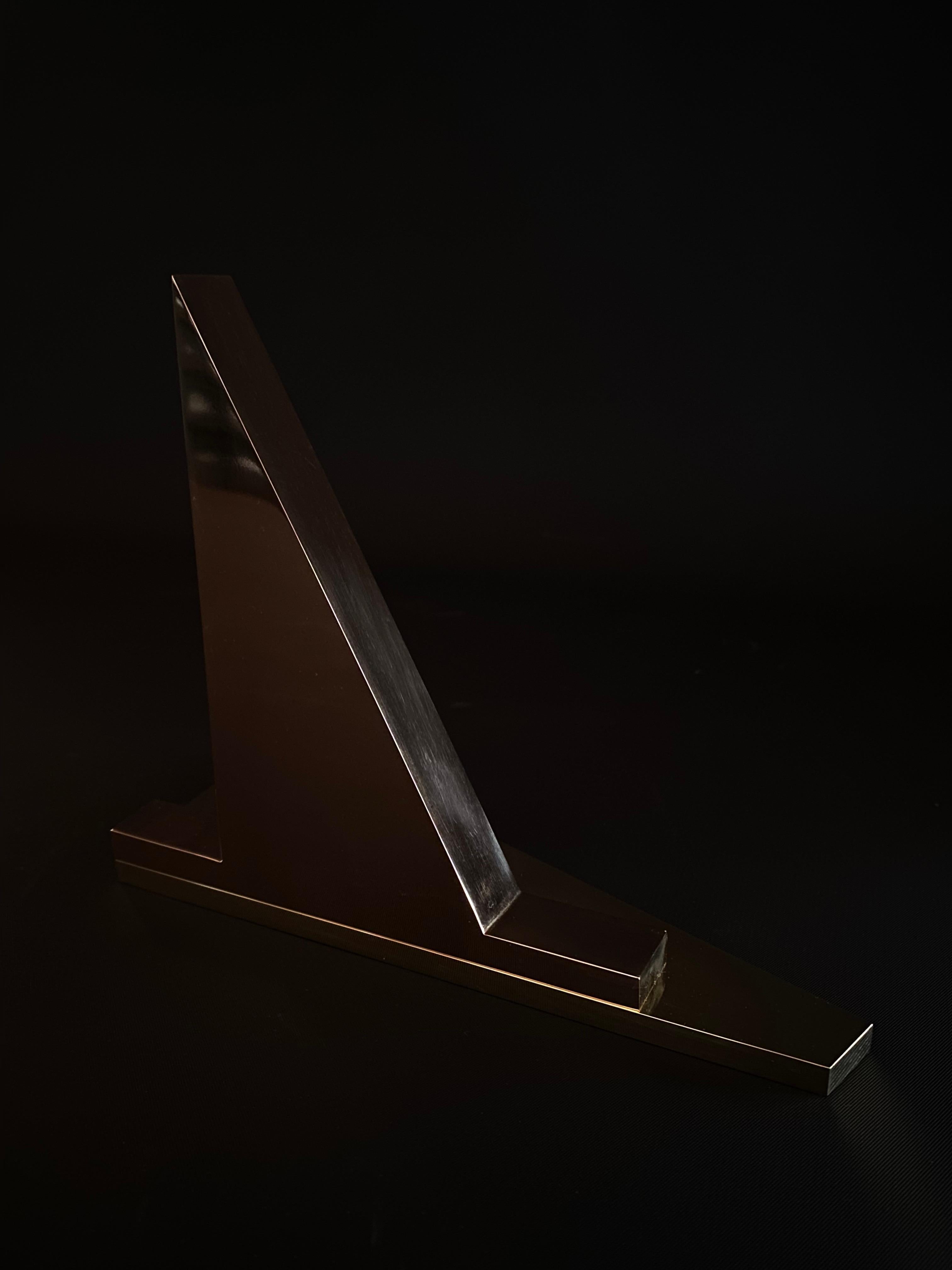 Modern bronze on brass sculptural object For Sale 1