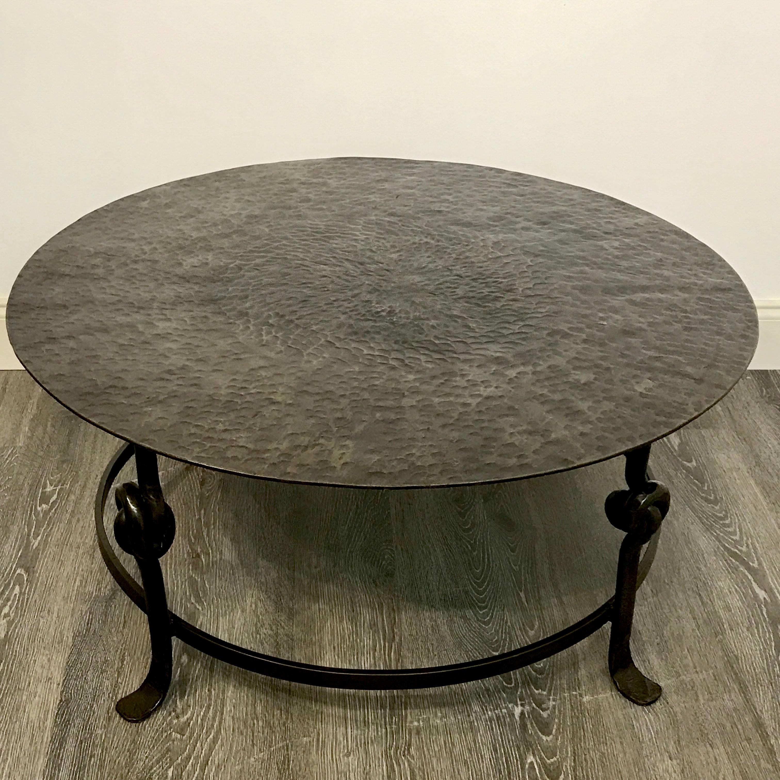 Modern Bronze Sculptural Coffee Table In Excellent Condition In West Palm Beach, FL