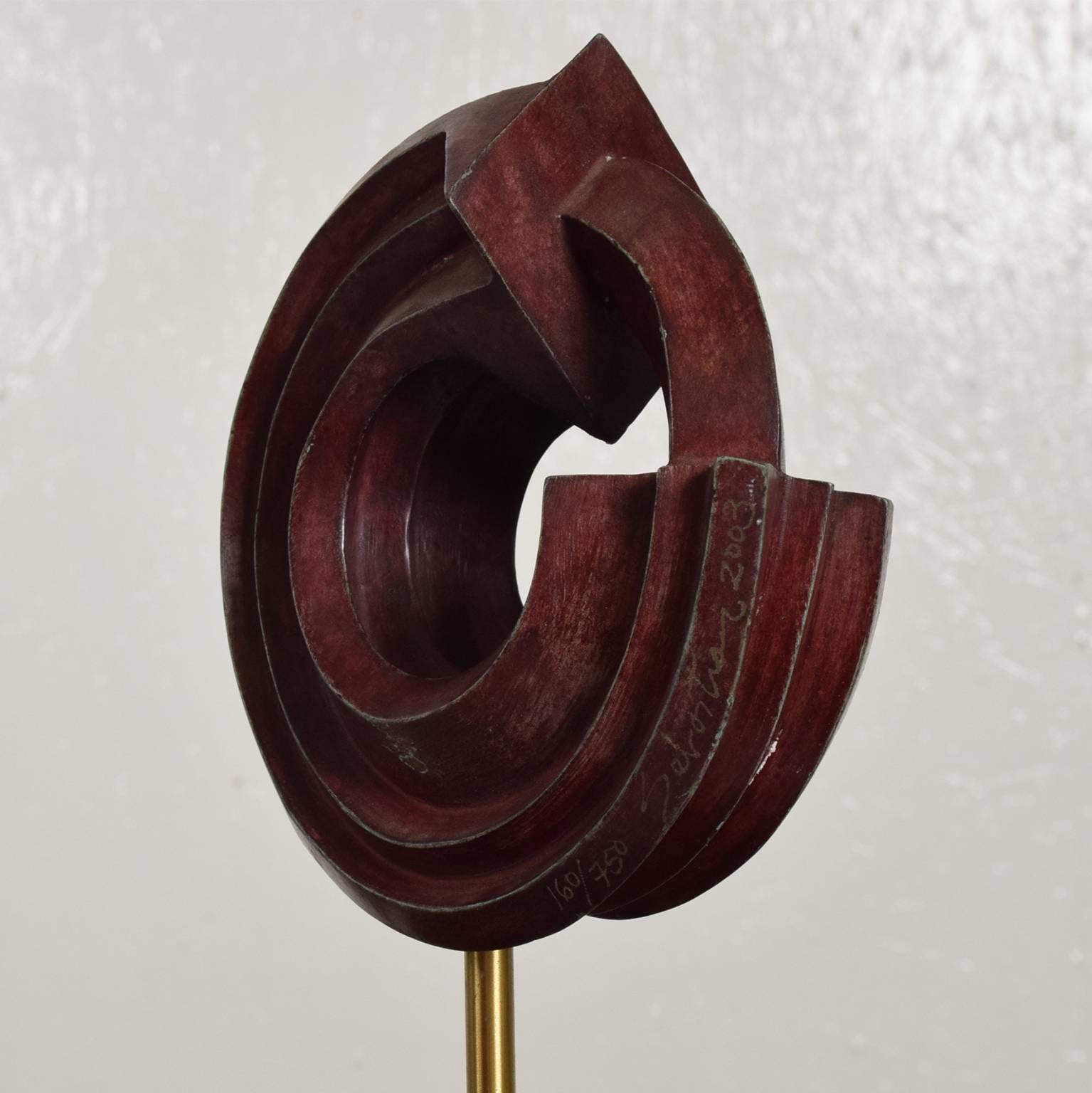 Patinated Modern Bronze Sculpture by Sebastian, Enrique Carbajal Gonzalez