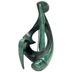 Sculpture moderne en bronze de Victor Halvani