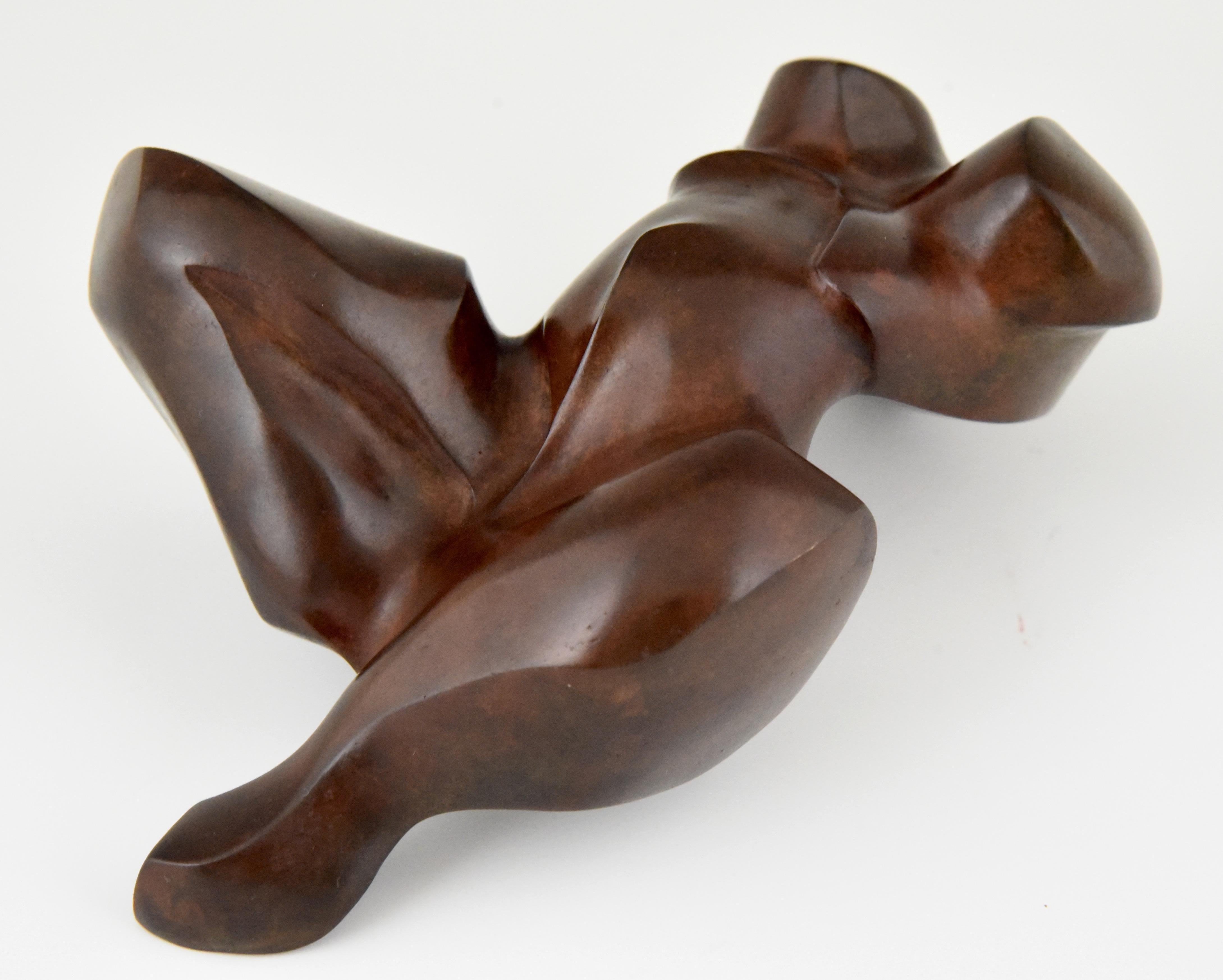 Modern Bronze Sculpture of a Nude Alain Guillotin  1980, France 1